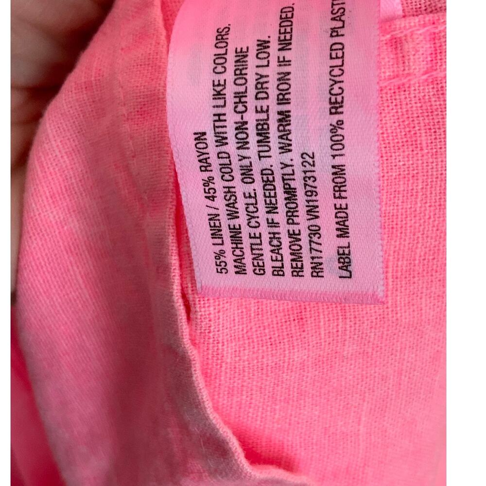 Universal Threads Linen Blend Button Down Top siz… - image 3